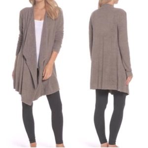 Barefoot Dreams 1X Bamboo Cozy Chic Lite Taupe Waterfall Cardigan